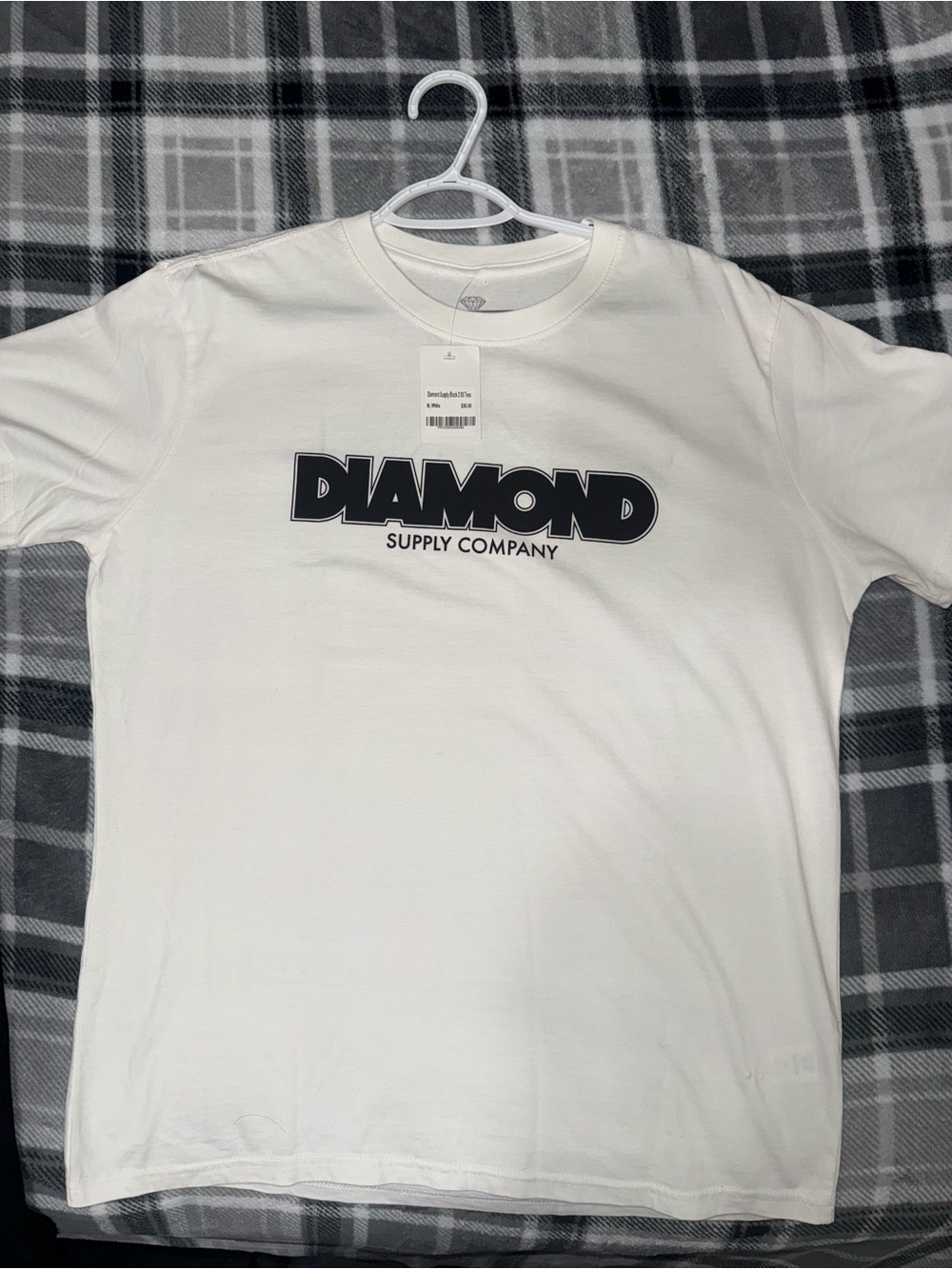 Diamond Supply Co. White T-Shirt with Black Logo